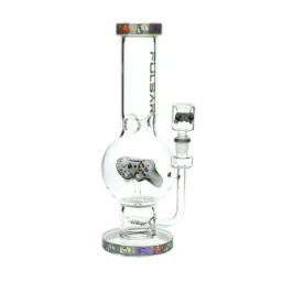 Glass Bong Pulsar Game Time Bubble Base 12.5" / 14mm F