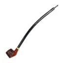 Wood Pipe 15" Engraved Pokey Style Rosewood Shire