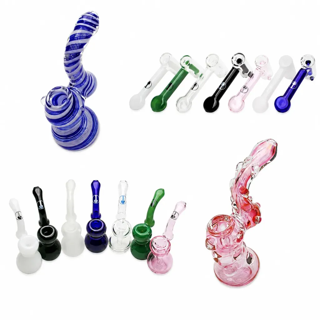 Glass Bubbler Assorted Styles Medium