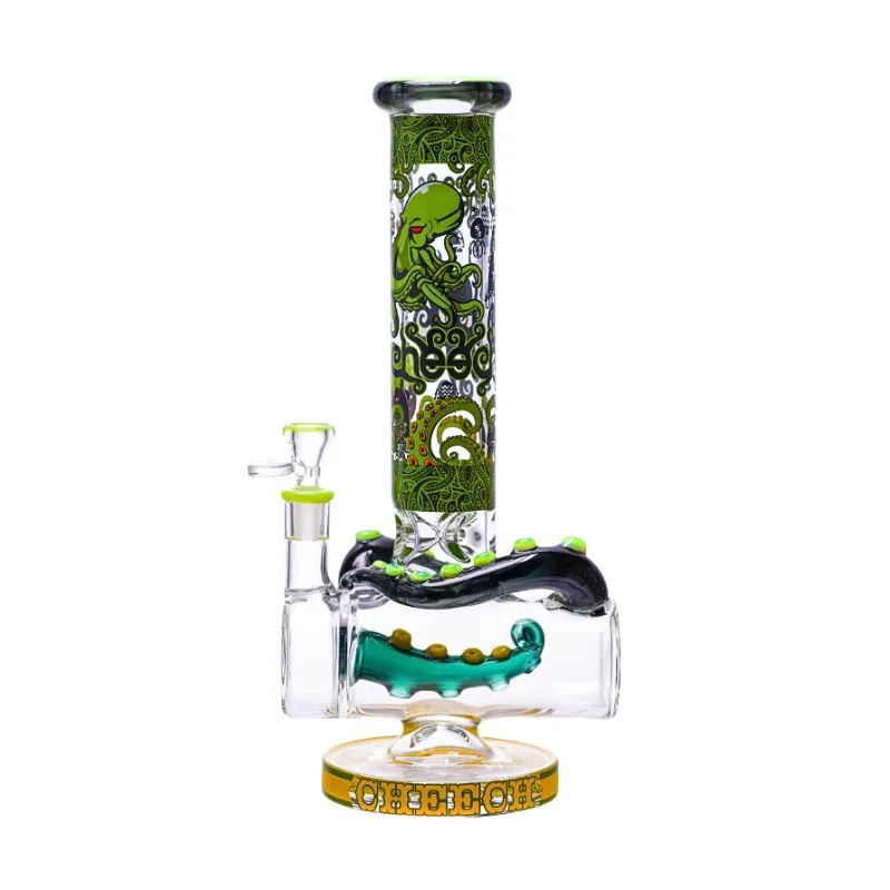 Glass Bong 14" Cheech Cheech Deep Sea Kraken