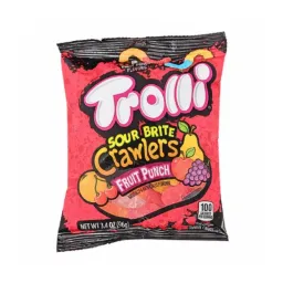 Snacks Trolli Sour Brite Crawlers Fruit Punch 3.4oz Box of 12