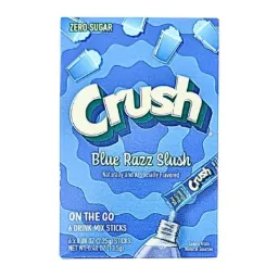 Snacks Crush Singles To Go Zero Sugar - Blue Razz Slush 13.5g Box of 12