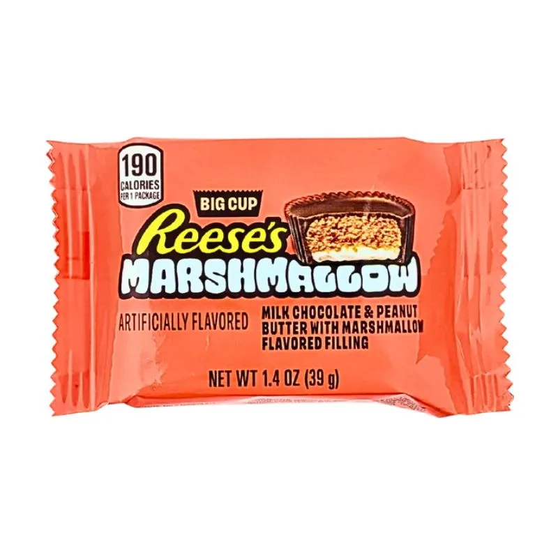 Snacks Reese's Marshmallow Big Cup 1.4oz Box of 16