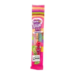 Snacks Minicco Sour Stick Multicolour 50g (Turkey) Box of 36