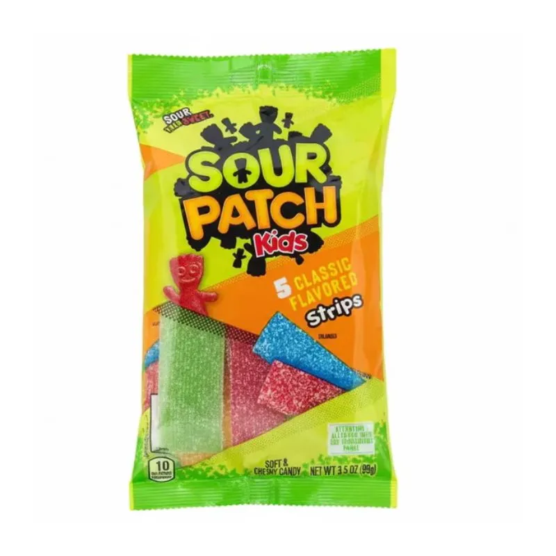 Snacks Sour Patch Kids Strips 3.5oz Box of 12