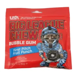 Snacks Big League Chew Fruit Punch Pouch 2.12oz Box of 12