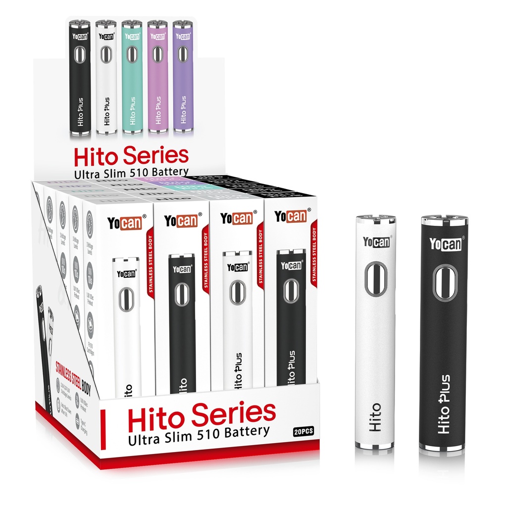 510 Battery Yocan Hito Series (Hito + Hito Plus) Box of 20