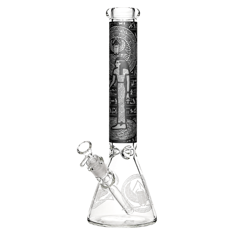 Glass Bong Arsenal Egyptian Scarab (Assorted Colors) 16" 7mm