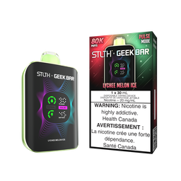*FED* Disposable Vape STLTH X Geek Bar 80K Lychee Melon Ice Box of 4