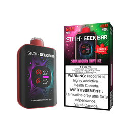 *FED* Disposable Vape STLTH X Geek Bar 80K Strawberry Kiwi Ice (LIMITED EDITION) Box of 4