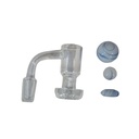 Quartz Banger Cannacessories Terp Slurp Banger 14mm 90 Degree Kit Cat Eye White