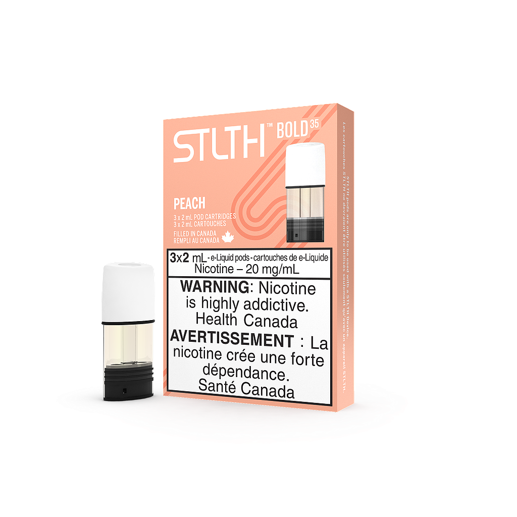*MB* Nicotine Pod STLTH Pod 3-Pack Peach + Bold