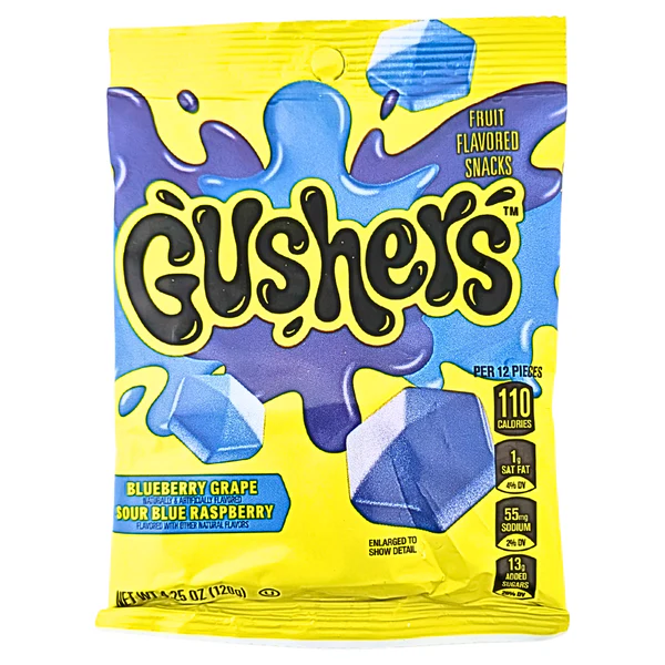 Snacks General Mills Gushers Blueberry Grape 4.25oz Box of 8