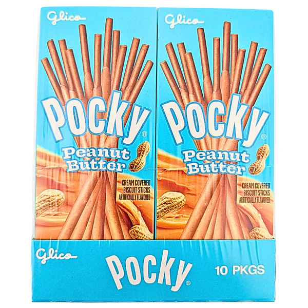 Snacks Glico Pocky Peanut Butter 1.23oz Box of 10