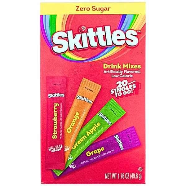 Snacks Skittles Variety Pack 20 Singles To Go Box of 6