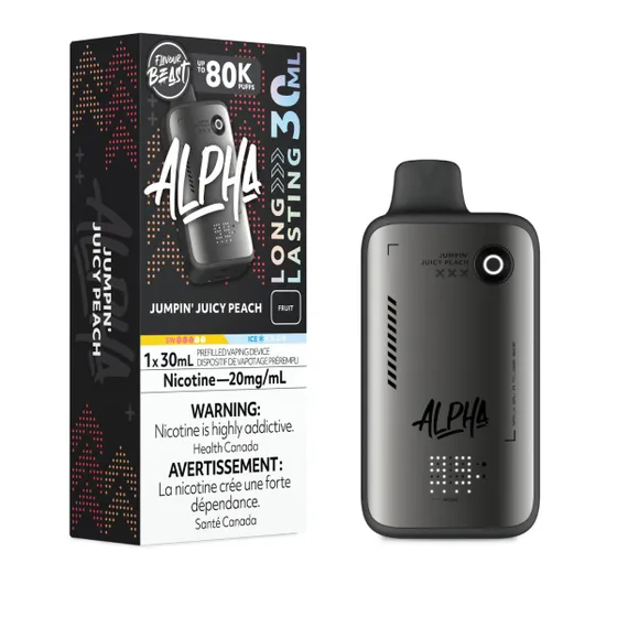 *FED* Disposable Vape Flavour Beast Alpha Jumpin' Juicy Peach 80K Box of 4