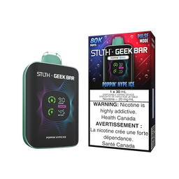*MB* Disposable Vape STLTH X Geek Bar 80K Poppin Hype Ice Box of 4
