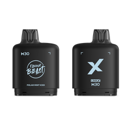 *MB* Nicotine Pod Flavour Beast Level X M Series 30ml 120K Polar Mint Iced Box of 4