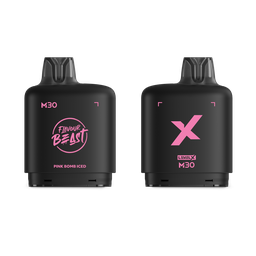 *MB* Nicotine Pod Flavour Beast Level X M Series 30ml 120K Pink Bomb Iced Box of 4
