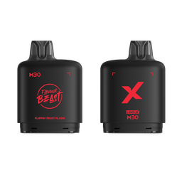 *MB* Nicotine Pod Flavour Beast Level X M Series 30ml 120K Flippin' Fruit Flash Box of 4