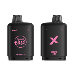 *MB* Nicotine Pod Flavour Beast Level X M Series 40ml 160K Pink Bomb Iced Box of 4