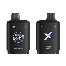 *MB* Nicotine Pod Flavour Beast Level X M Series 40ml 160K Polar Mint Iced Box of 4