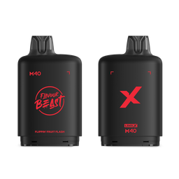 *MB* Nicotine Pod Flavour Beast Level X M Series 40ml 160K Flippin' Fruit Flash Box of 4