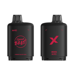 *MB* Nicotine Pod Flavour Beast Level X M Series 40ml 160K Cherry Blast Iced Box of 4