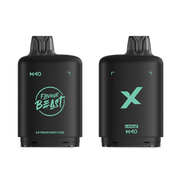*MB* Nicotine Pod Flavour Beast Level X M Series 40ml 160K Extreme Mint Iced Box of 4