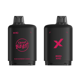 *MB* Nicotine Pod Flavour Beast Level X M Series 40ml 160K Blue Raspberry Cherry Box of 4