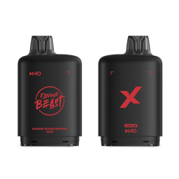 *MB* Nicotine Pod Flavour Beast Level X M Series 40ml 160K Bangin' Blood Orange Iced Box of 4