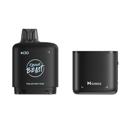 *MB* Nicotine Pod Flavour Beast Level X M Series Starter Kit (Pod + Battery) 30ml 120K Polar Mint Iced Box of 4
