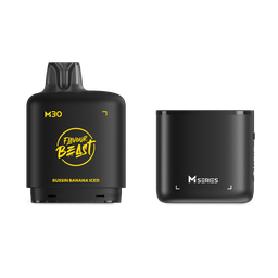 *MB* Nicotine Pod Flavour Beast Level X M Series Starter Kit (Pod + Battery) 30ml 120K Bussin Banana Iced Box of 4