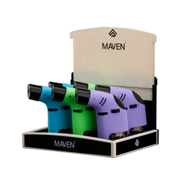 Torch Lighter Maven Tusk With Safe-Stop Box of 6