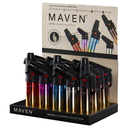 Torch Lighter Maven Alpha+ Gradient Durable Zinc Alloy Box of 15
