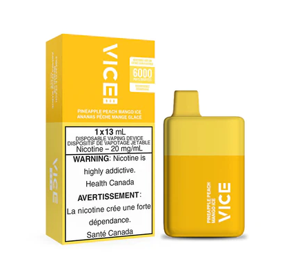 *FED* Disposable Vape Vice Box Strawberry Banana Ice Box of 5