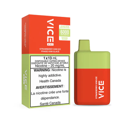 *FED* Disposable Vape Vice Box Strawberry Kiwi Ice Box of 5
