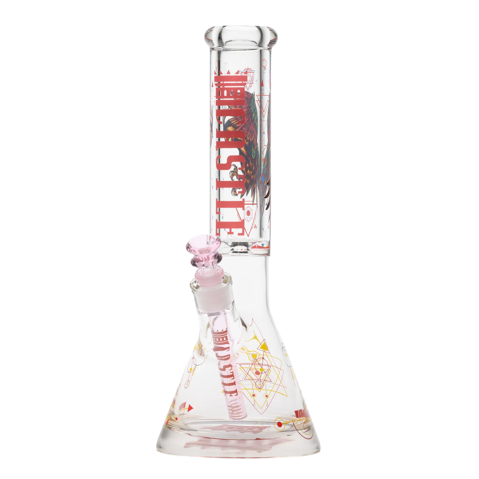 Glass Bong Castle Glass Wisdom Owl 9mm 14"