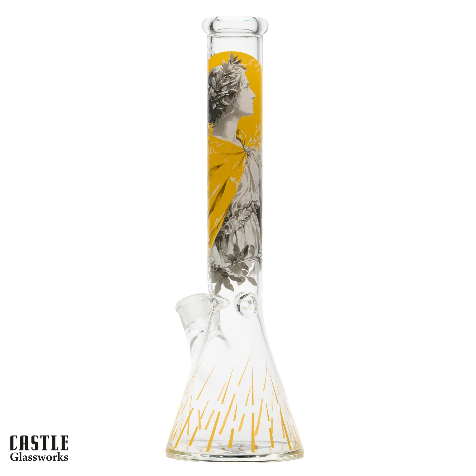 Glass Bong Castle Glass Princess Warrior 5mm 16"