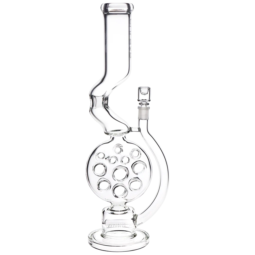 Glass Bong Pulsar Swiss Perc Kink Neck 18"