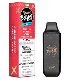 *FED* Flavour Beast Flow Disposable Vape Rechargeable Chillin' Coffee Iced Box Of 6