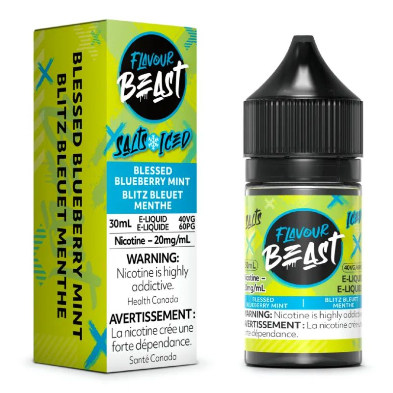 *FED* Flavour Beast Salt Juice 30ml Blessed Blueberry Mint Iced