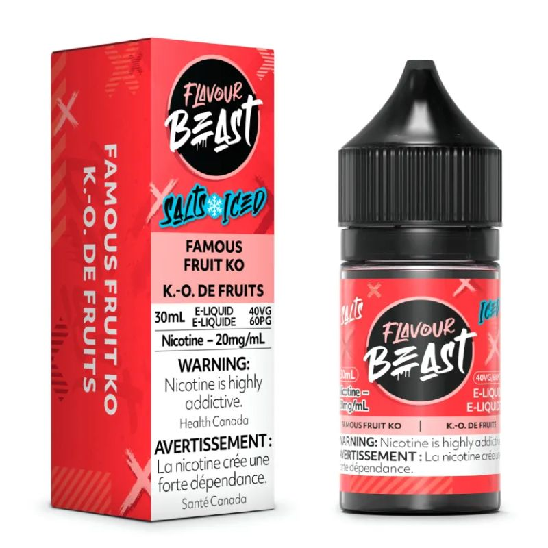 *FED* Flavour Beast Salt Juice 30ml Famous Fruit KO Iced