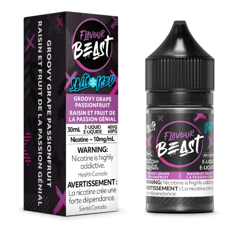*FED* Flavour Beast Salt Juice 30ml Groovy Grape Passionfruit Iced