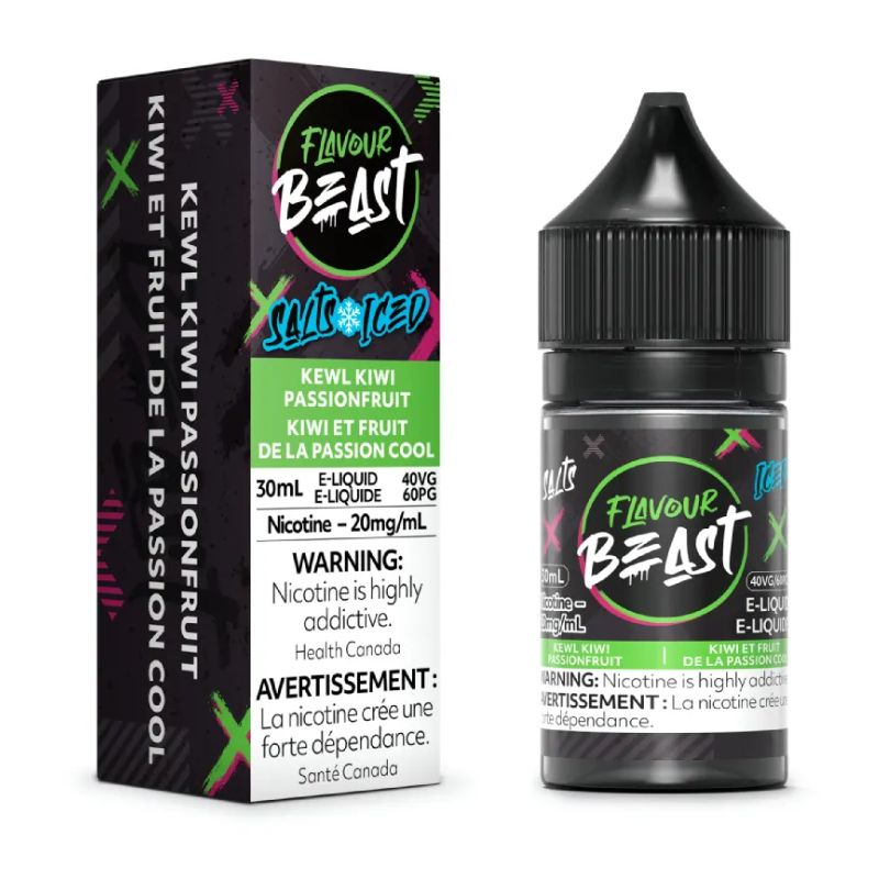 *FED* Flavour Beast Salt Juice 30ml Kewl Kiwi Passionfruit Iced
