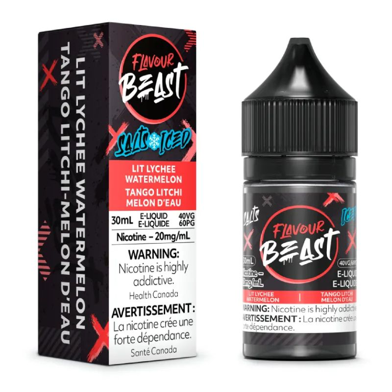 *FED* Flavour Beast Salt Juice 30ml Lit Lychee Watermelon Iced