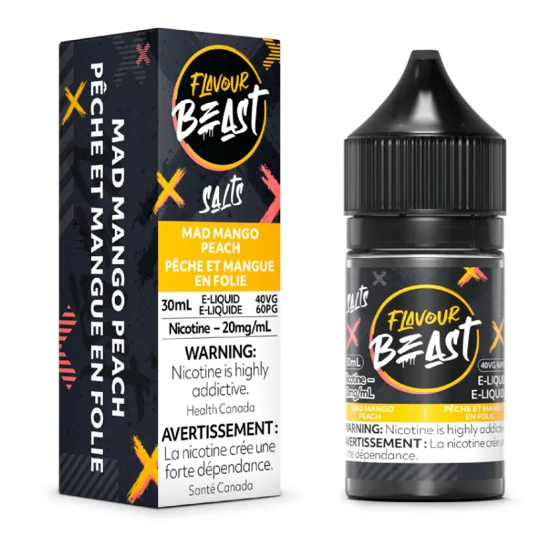 *FED* Flavour Beast Salt Juice 30ml Mad Mango Peach