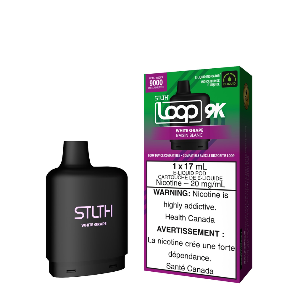 *FED* STLTH Loop 2 9K Pod White Grape Box of 5