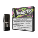 *FED* STLTH Monster Pod Green Grape 2ml Pack of 2 Pods Box of 5