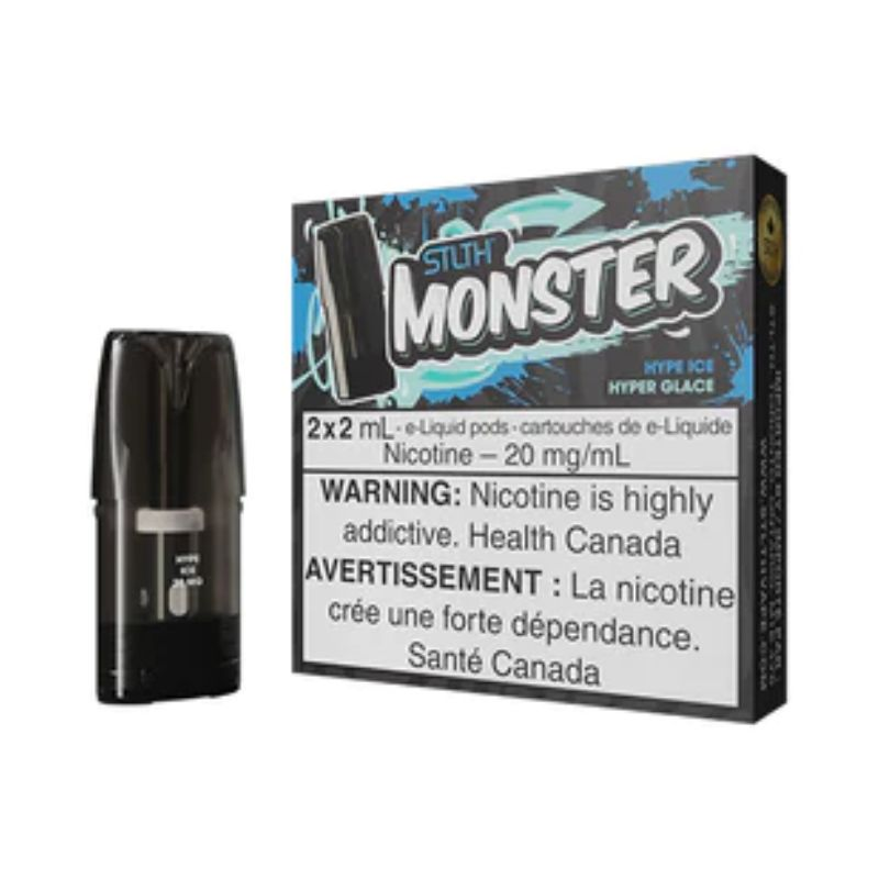 *FED* STLTH Monster Pod Hype Ice 2ml Pack of 2 Pods Box of 5